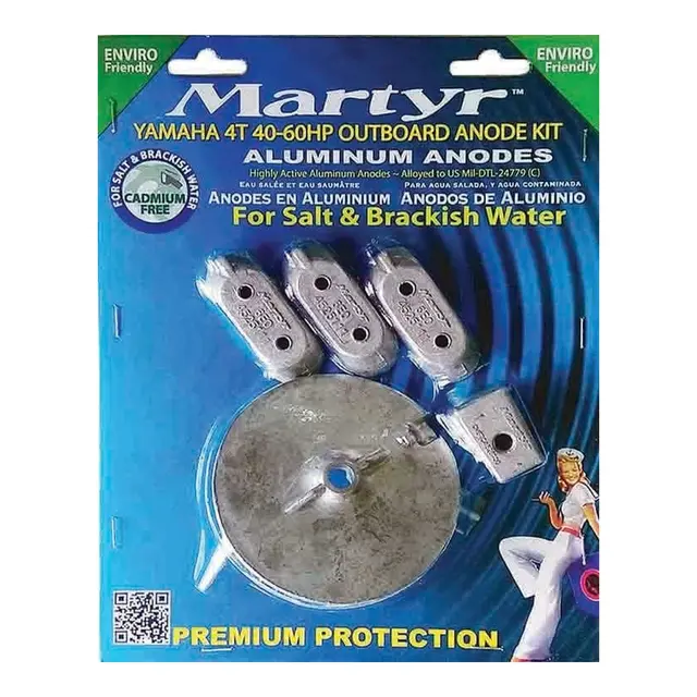 Anodesett Yamaha F40-60 Hk, 4 Takt Aluminium 