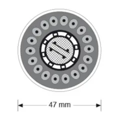 BARKA Dusjhode&#160;D55 for MD6501 Forkrommet - spyl/dusj switch