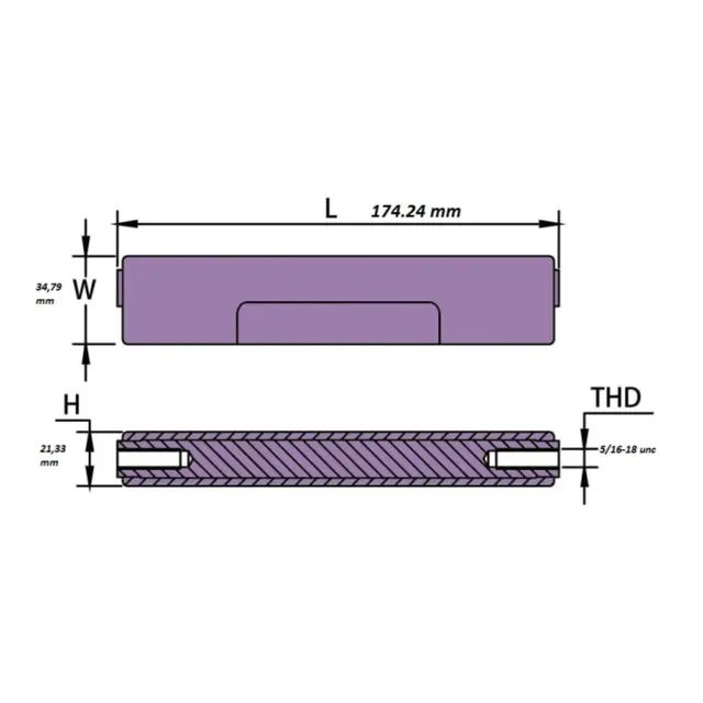 Johnson/Evinrude brakett anode 60-300HK Sink - BRP/OMC 