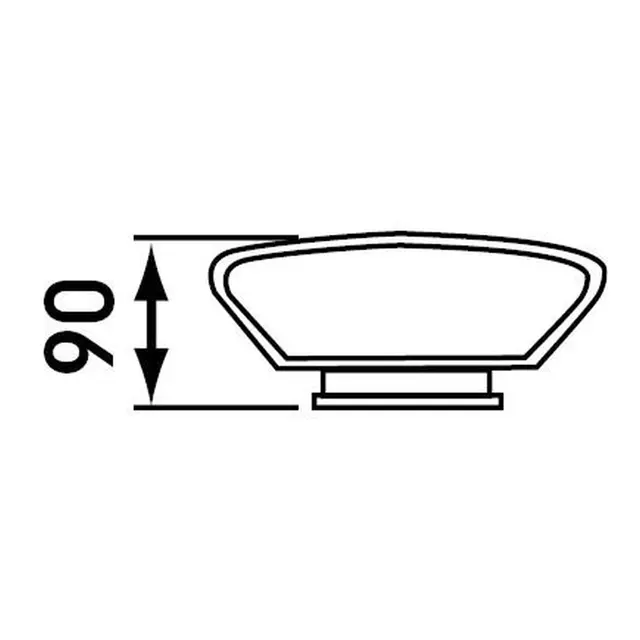PLASTIMO Lufthette sett - Blå - H:140mm Gjengefeste (90mm) 