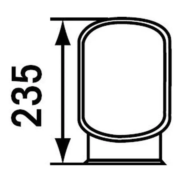 PLASTIMO Lufthette sett blå H235mm gjengefeste (90mm) 
