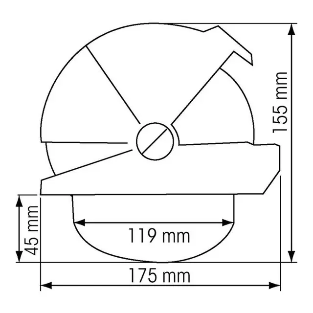 PLASTIMO Compass Plastimo Offshore 135 hvit svart flat rose 