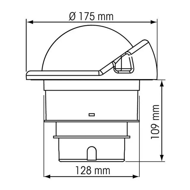 PLASTIMO Compass Plastimo Olympic 135 Åpen svart svart flat rose 