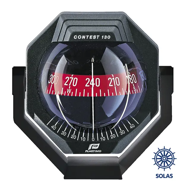 PLASTIMO Compass Plastimo Contest 130 sort rød rose brakett montert 