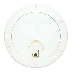 BOMAR Inspeksjonsluke, Hvit &#216;10&quot; (318mm) # 844w - u/hengsel - synlig flens