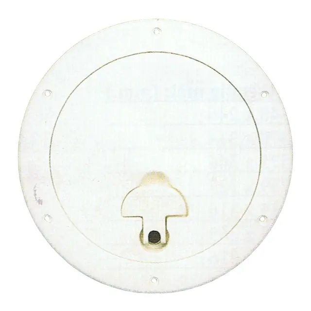 BOMAR Inspeksjonsluke, Hvit Ø10" (318mm) # 844w - u/hengsel - synlig flens 