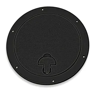 BOMAR Inspeksjonsluke, Sort &#216;10&quot; (318mm) # 845b - u/hengsel - synlig flens