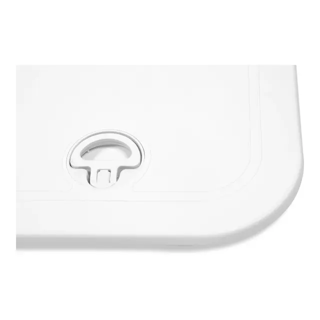 BOMAR Plastluke, Hvit 360 x 584 mm # 71020 - hengslet - skjult flens 
