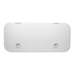 BOMAR Plastluke, Hvit 341 x 768 mm # 71030 - hengslet - skjult flens