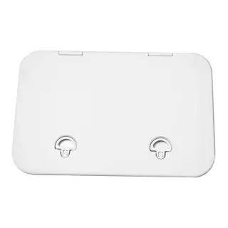 BOMAR Plastluke, Hvit 498 x 316mm # 71320 - hengslet - skjult flens