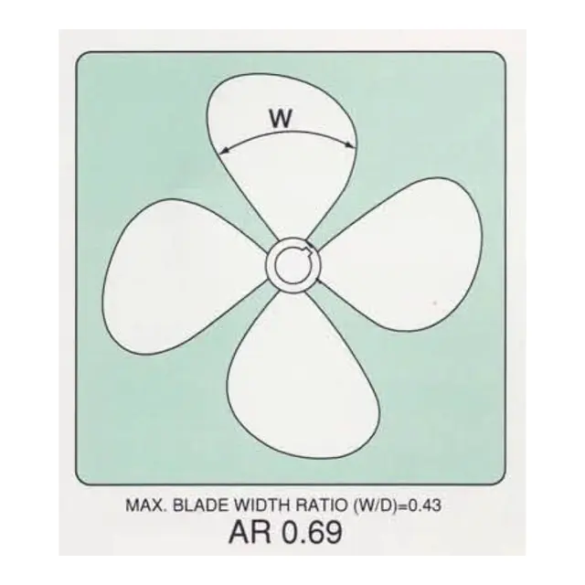 MIKADO Bronsepropell, 4bl 18 x 20" LH - Ø40mm aksel 