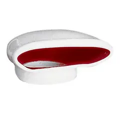 PLASTIMO Reservehette r&#248;d, bred, (75 mm) klipsfeste