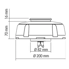 PLASTIMO Cool&#39;n Dry uten hette (75mm) Cool&#180;n Dry utan huv (75mm)