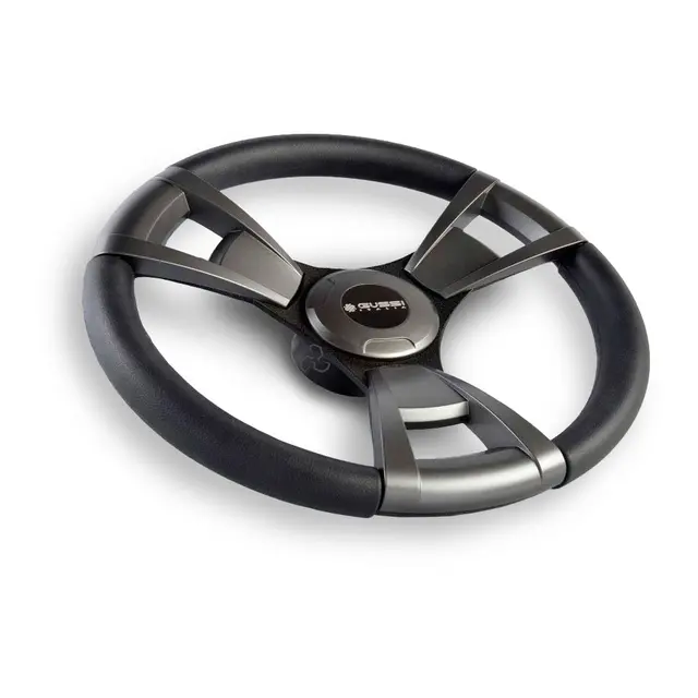 GUSSI Sportsratt, modell 013 Ø35cm - sort m/ grått nav 