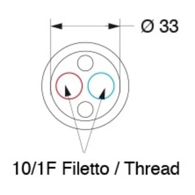 BARKA MG3200 Blandebatteri 2 greps - forkrommet messing 