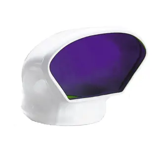 PLASTIMO Reservehette blå H140 (95 mm) klemmebrakett