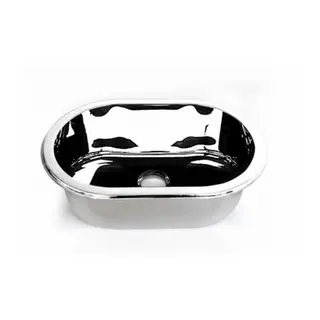 BARKA Vask Oval - 35,5 x 22 cm rustfritt st&#229;l.&#160;LIOVAL35