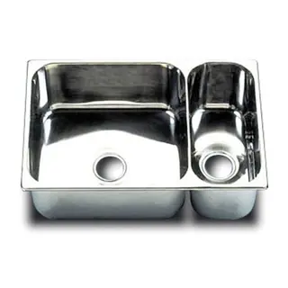 BARKA Vask rektangul&#230;r dobbel, 32x 14cm rustfritt st&#229;l