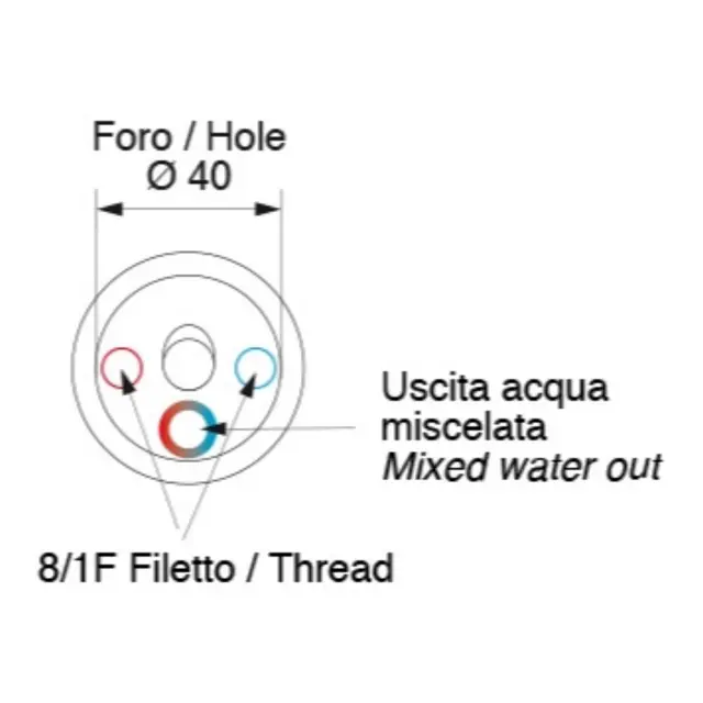 BARKA MD3241 Blandebatteri Sort Med bryter - 1,5m utrekkbar slange 