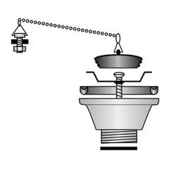 BARKA Rett sluk f/rustfrie vask RETT SLUK FOR BARKA VASK.