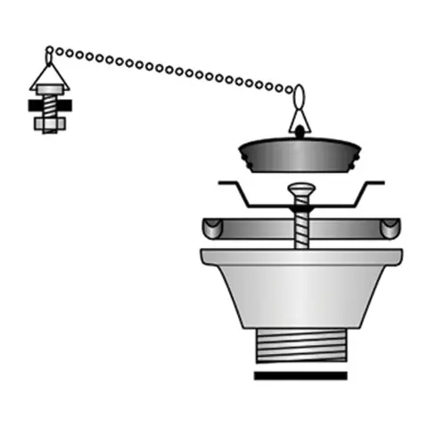 BARKA Rett sluk f/rustfrie vask RETT SLUK FOR BARKA VASK.