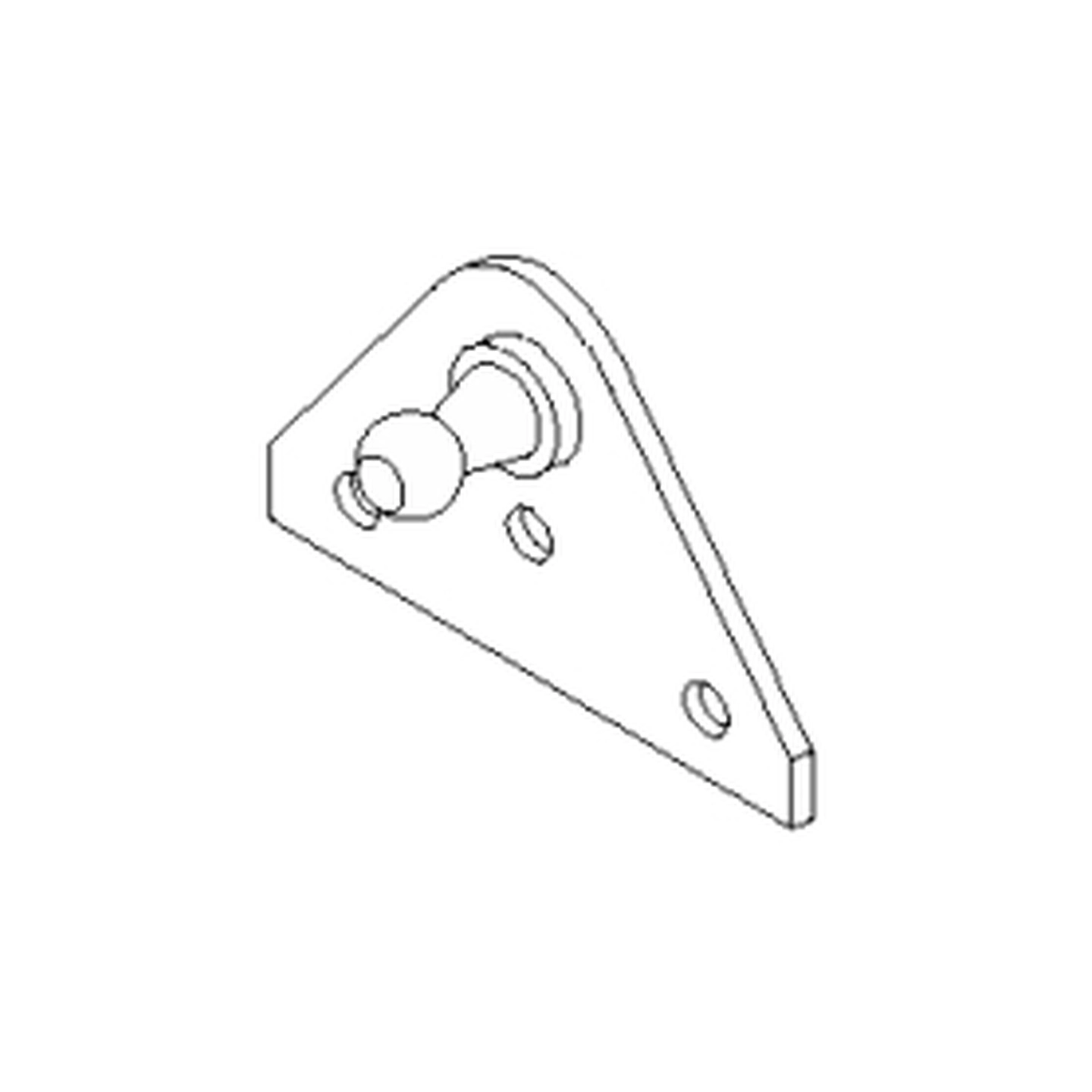 ATTWOOD SL3H Gassdemperbrakett 10 mm kule