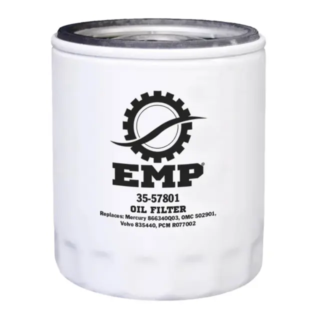 EMP Oljefilter til de fleste GM og MerCr inboard engines. 13/16? x 16 NPT thread. 