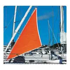 PLASTIMO Stormfokk 6m2. Fluorescerende. For b&#229;ter opp til 14 meter