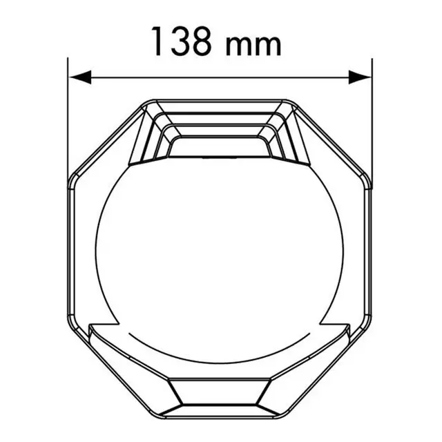 PLASTIMO Compass Plastimo Contest 130 sort rød rose brakett montert 