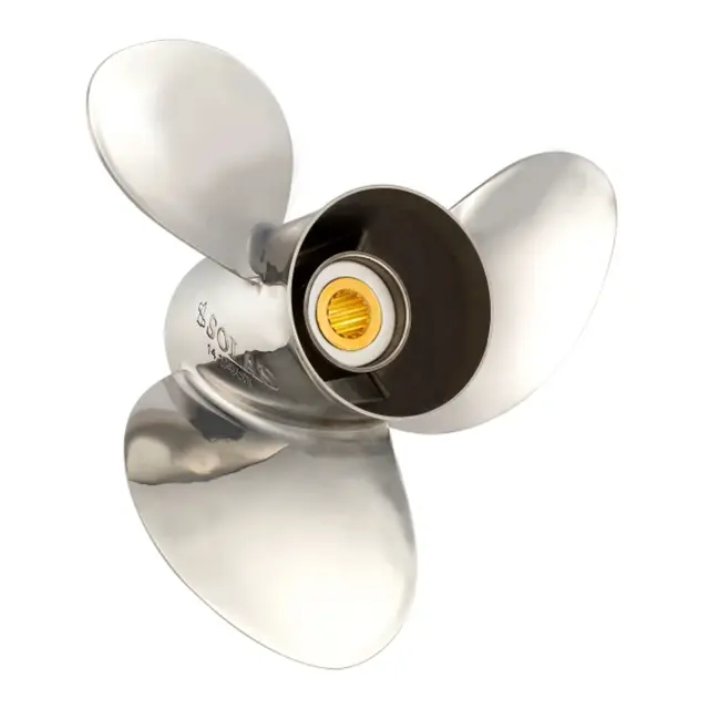 SOLAS New Saturn 3 - 12 x 9 (SU, R) Propell Stål - 3 bl. - m/HUB - Høyre 