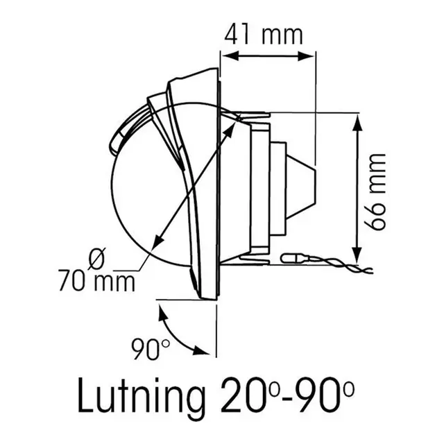PLASTIMO Compass Plastimo Offshore 75 skudd hvit hvit konisk rose 