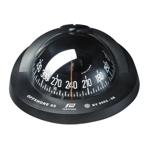 PLASTIMO Compass Offshore 95 Flush svart svart konisk rose