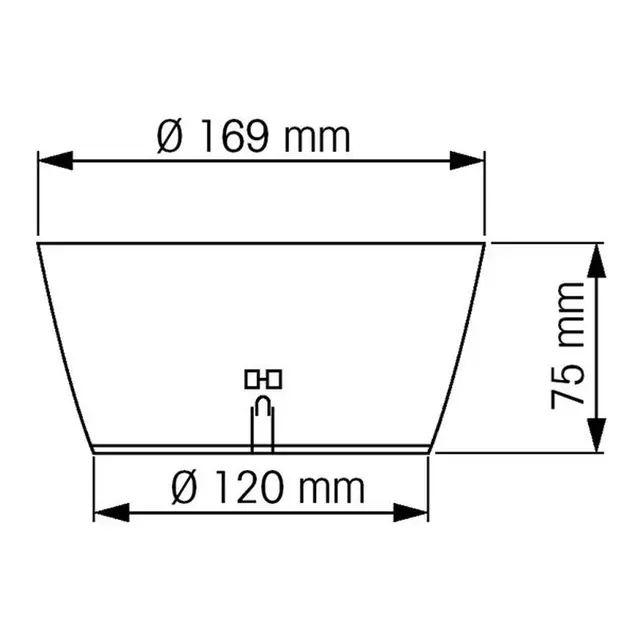 PLASTIMO Compass Plastimo Olympic 115 sort svart konisk rose 45gr 