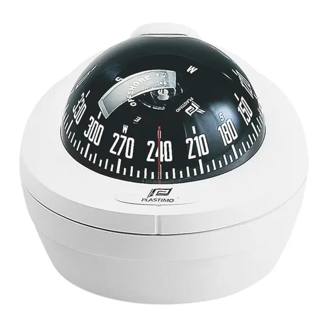 PLASTIMO Compass Plastimo Offshore 75 Basic sokkel hvit svart kjegle 