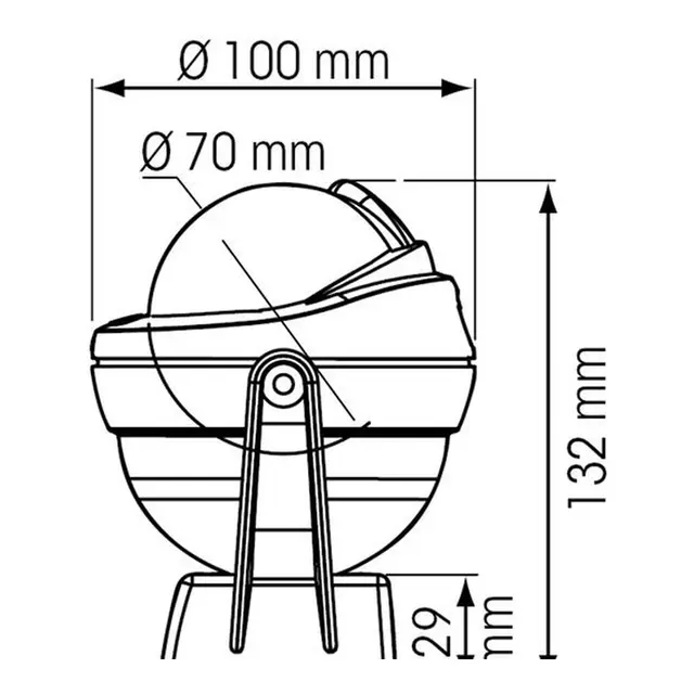 PLASTIMO Compass Plastimo Offshore 75 Hvit, Konisk rose 