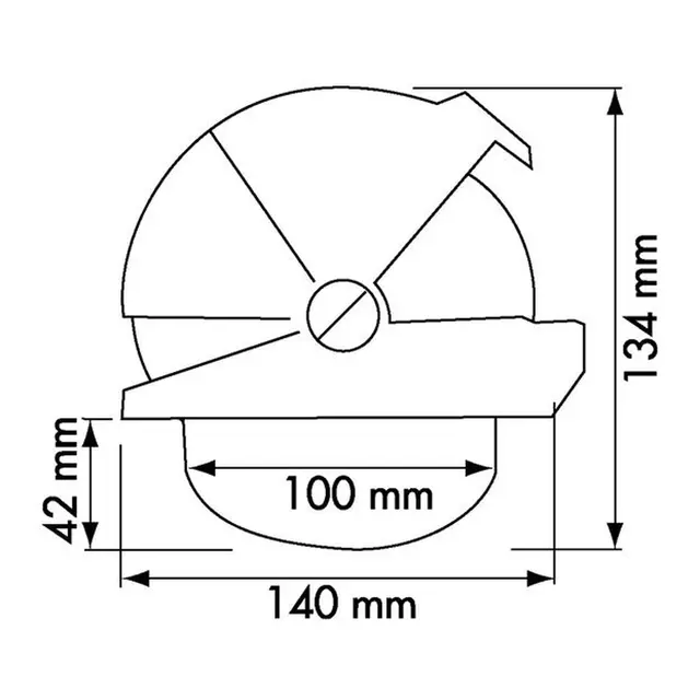 PLASTIMO Compass Plastimo Offshore 105 hvit svart konisk rose 