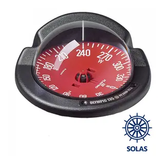 PLASTIMO Compass Plastimo Olympic 135 &#197;pen svart r&#248;d flat rose