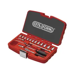 CETAFORM Pipesett 1/4&quot; Pipesett 1/4&#39;&#39; 18 deler, metrisk