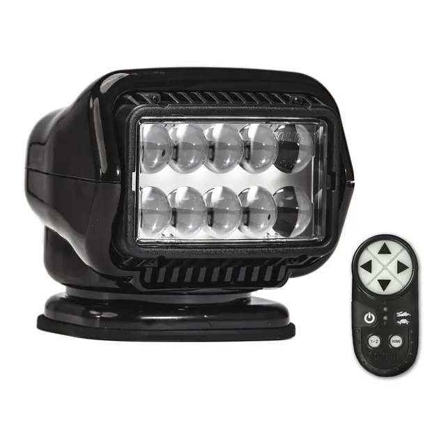GOLIGHT STRYKER Lyskaster LED 12V, sort Søkelys m/ trådløs kontroll 
