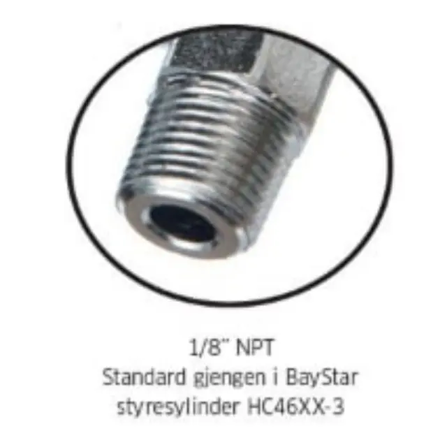 TELEFLEX Luftenippel for Baystar HF4202 