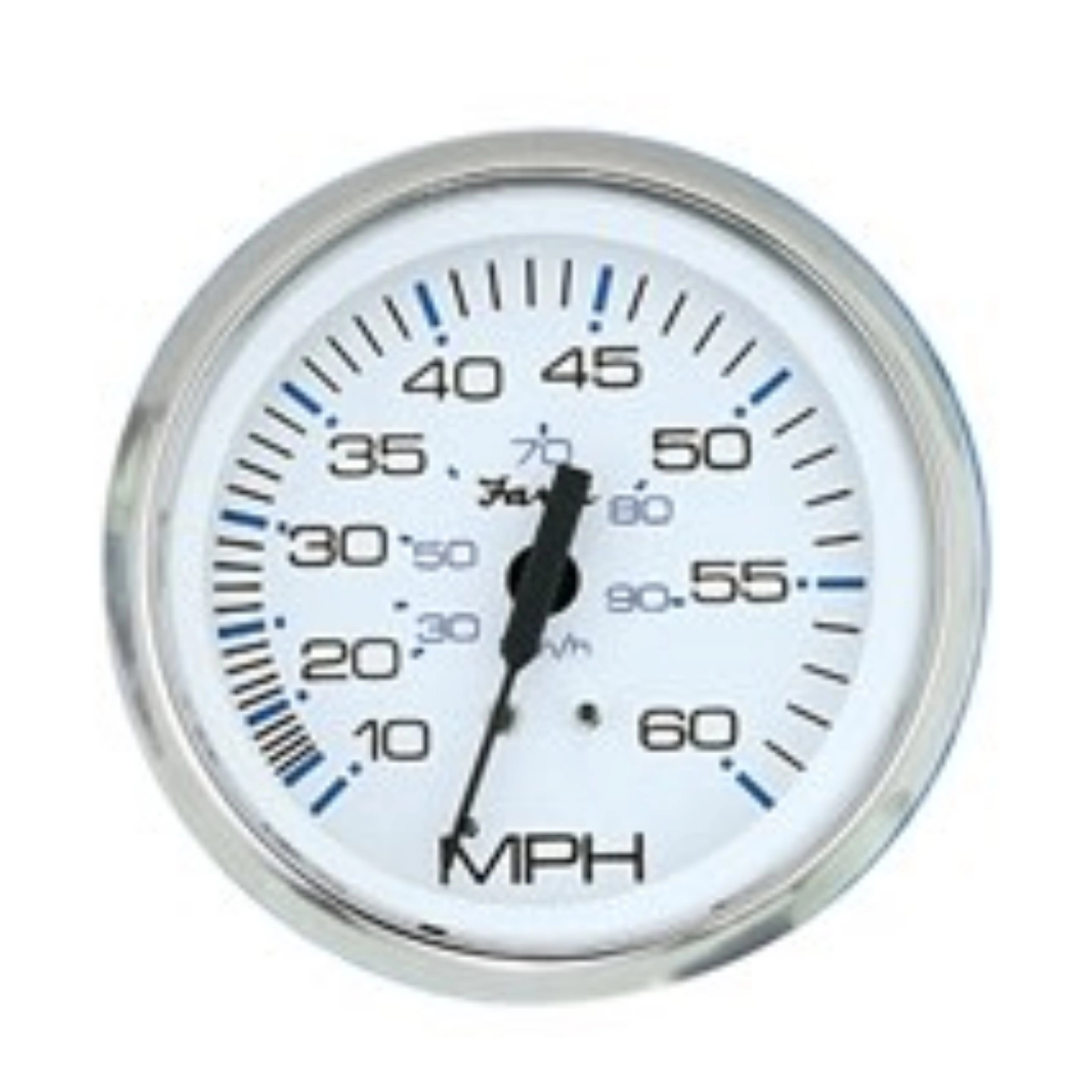 FARIA Fartsmåler 0-80 mph Chesapeake SS Whit - Ø 4"