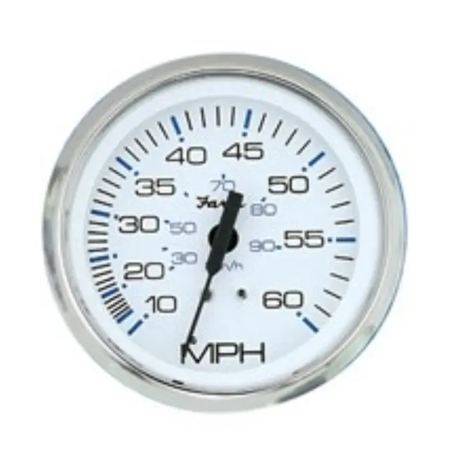 FARIA Fartsmåler 0-80 mph Chesapeake SS Whit - Ø 4" 