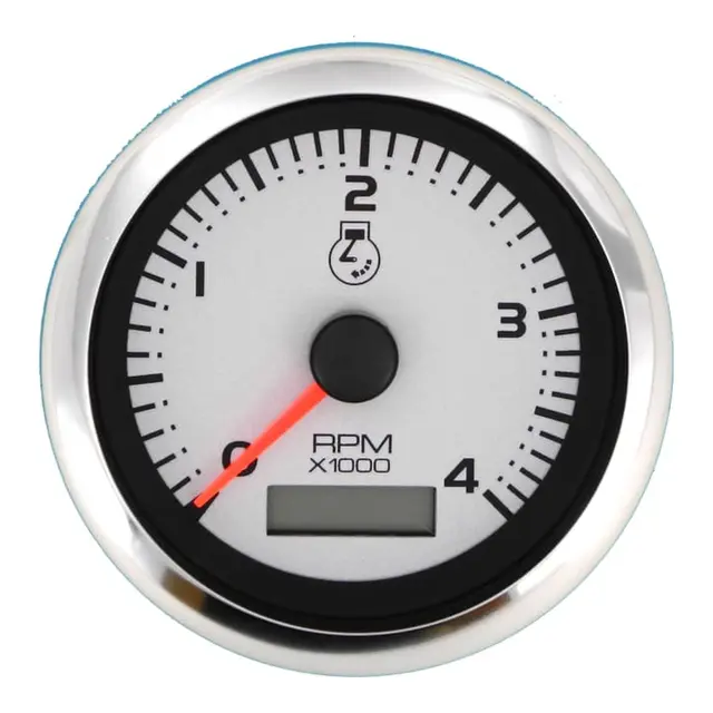 VEETHREE Turteller + Time Diesel 0-4000r Ø3" - Argent - f.magn.sv.hjulføler- bulk 