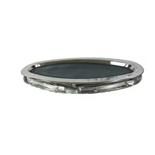 BOMAR Portlight Hengslet, SS S517-6 Ellipseformet skrogvindu