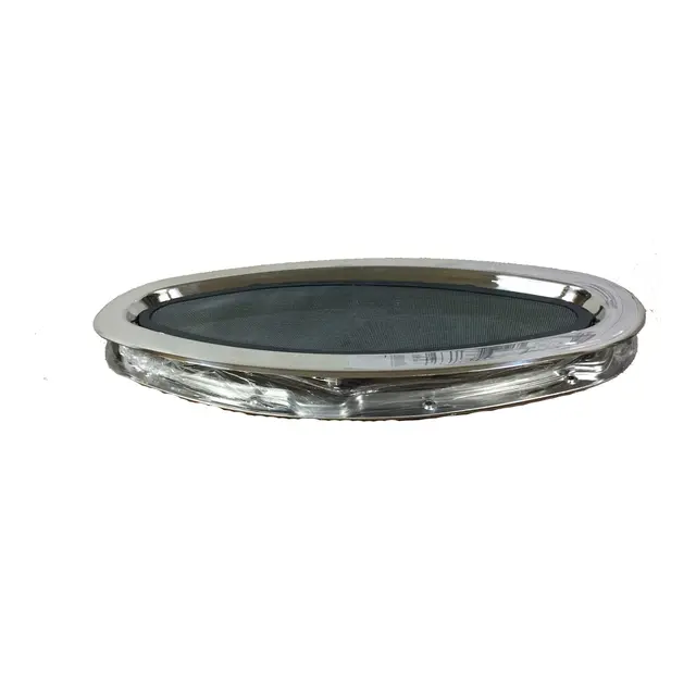 BOMAR Portlight Hengslet, SS S517-6 Ellipseformet skrogvindu 