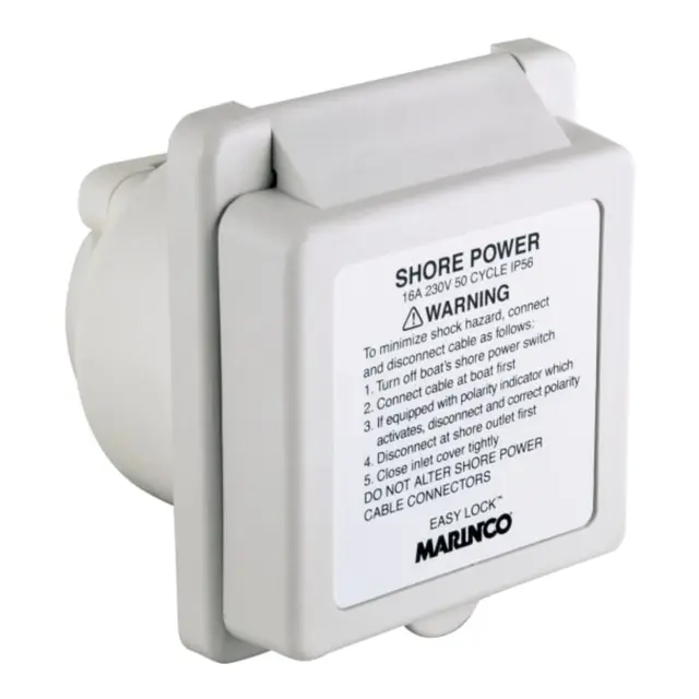 MARINCO Strøminntak 16A 16A - 220V - 50 hz 