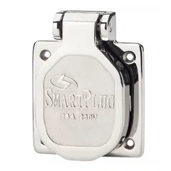 SmartPlug SS landstr&#248;msinntak , 16AMP Rustfritt lokk - 230V 16amp