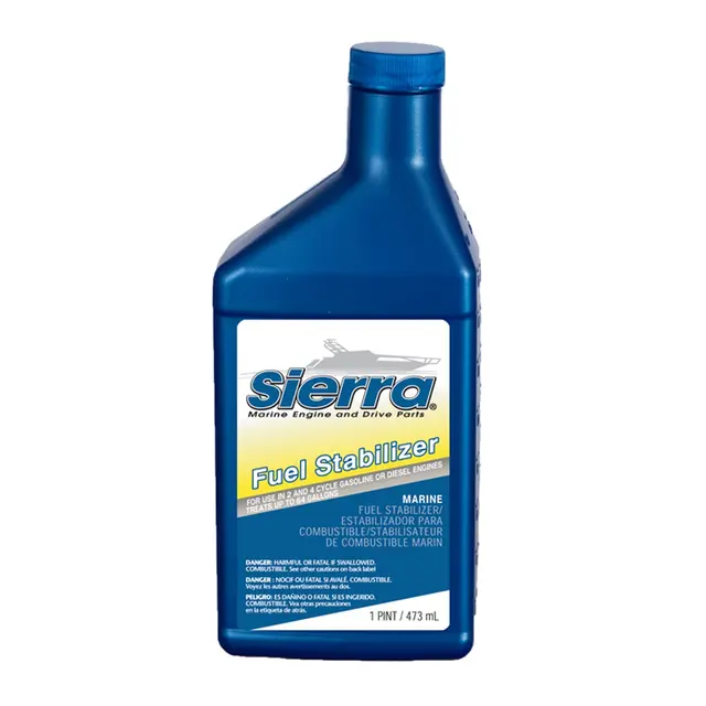 SIERRA Fuel Stabilizer Bensintilsetning ved lagring over tid. 