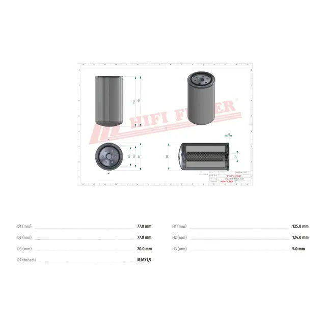 Dieselfilter til Volvo Penta tilsv: 3840335/21624740 mfl. 