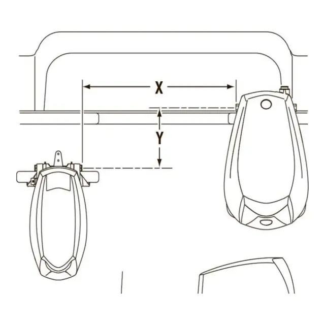TELEFLEX Parallelkabel Trollingmotor 16" Styr Trollingmotor fra hydr.styring 